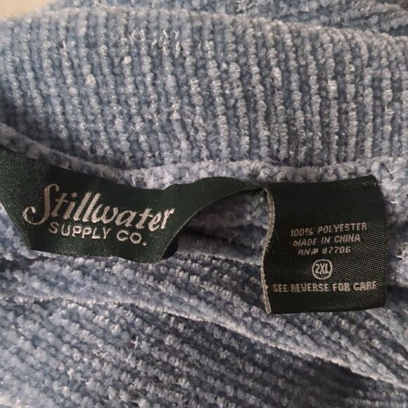 Stillwater Supply Co Baby Blue Pullover Fleece Sweater Women's Plus Size 2X - Picture 8 of 8